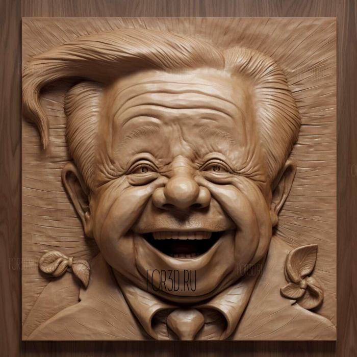 Mickey Rooney 2 stl model for CNC